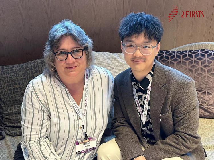 Ashe Wong with Nancy Loucas - image courtesy of https://www.2firsts.com/